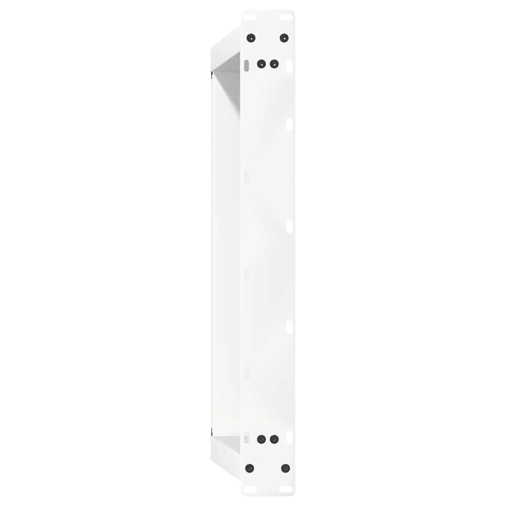 Salongbordben U-formet 2 stk hvit 60x(30-31) cm stål