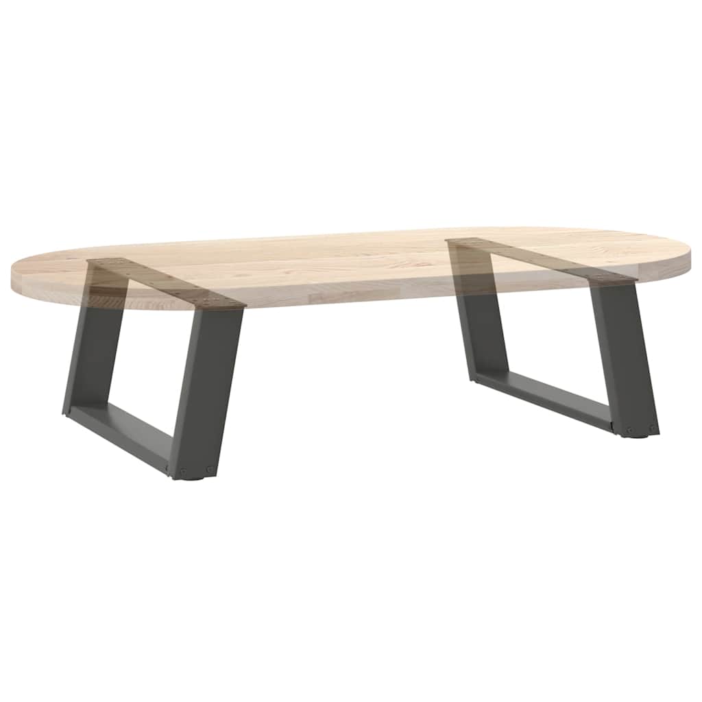 Salongbordben U-formet 2 stk antrasitt 60x(30-31) cm stål