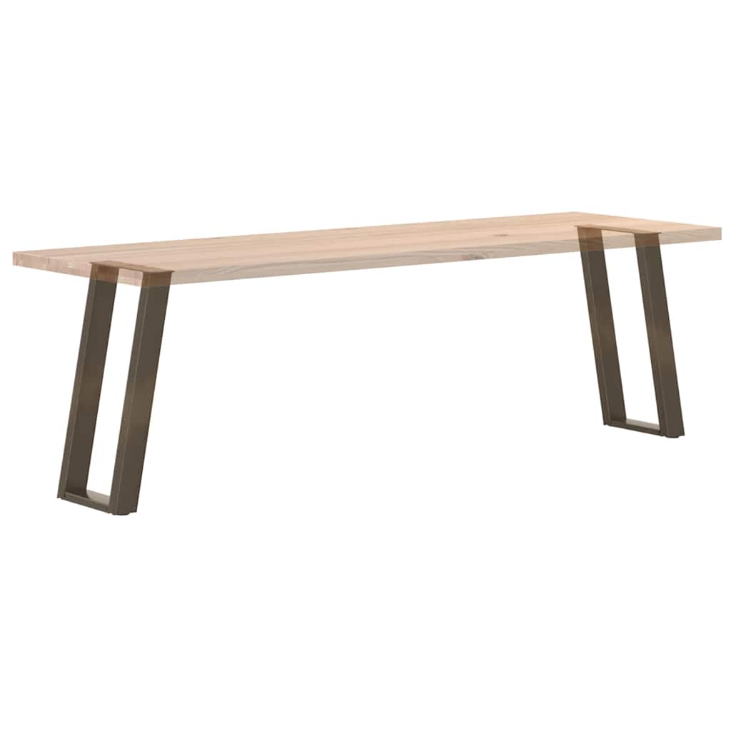 Konsollbordben U-formet 2 stk naturstål 38 x (72-73) cm stål