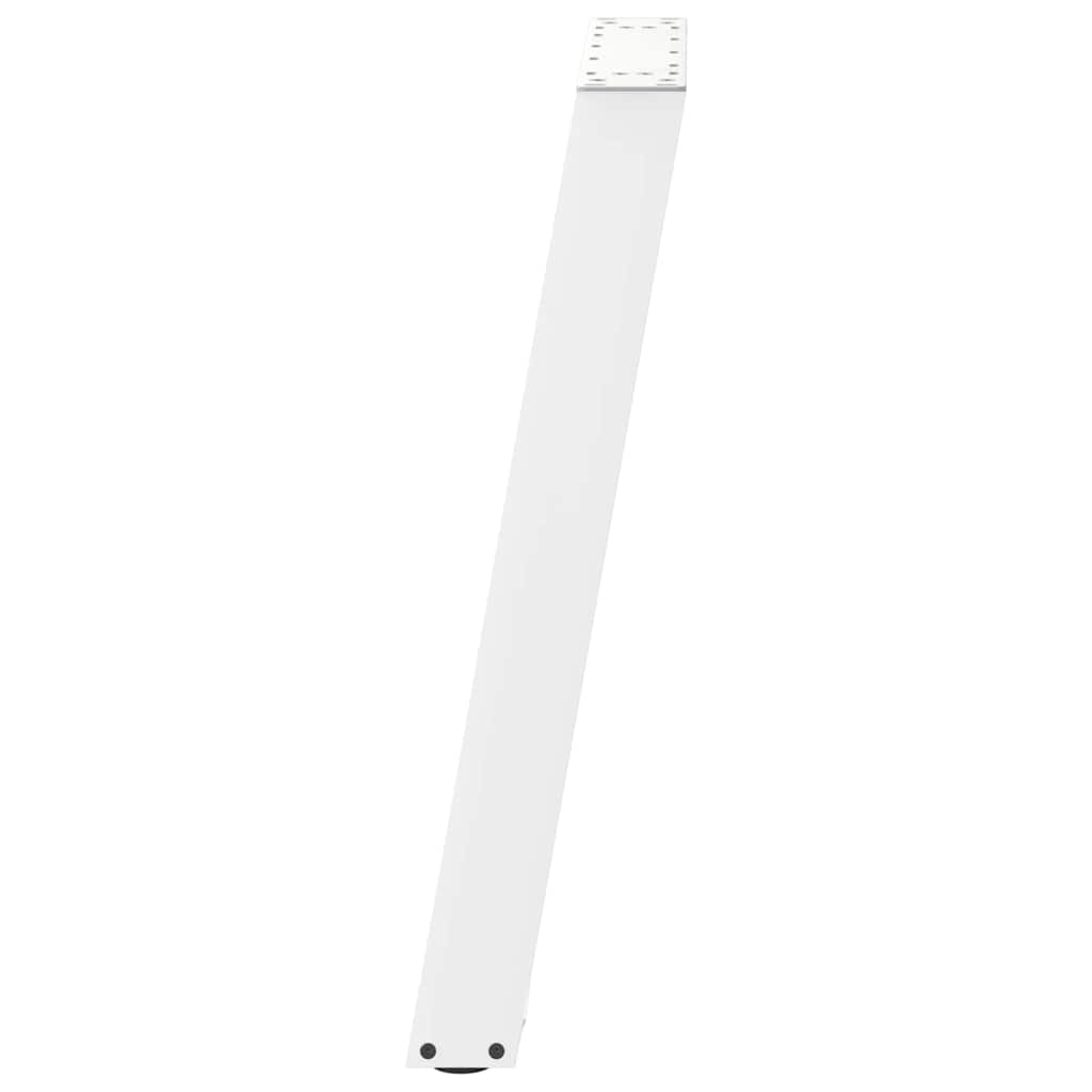 Spisebordben U-formet 2 stk hvit 60 x (72-73) cm stål