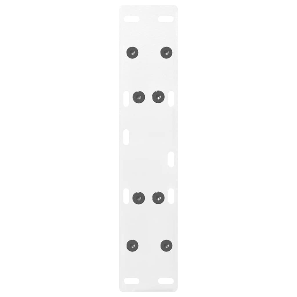Salongbordben A-formet 2 stk hvit 30x(30-31) cm stål