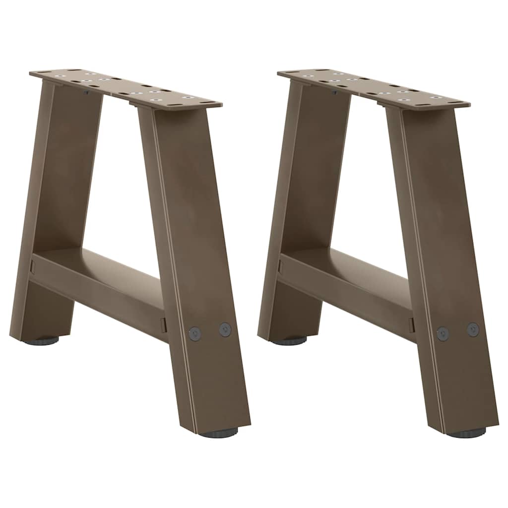 Salongbordben A-formet 2 stk 30x(30-31) cm stål