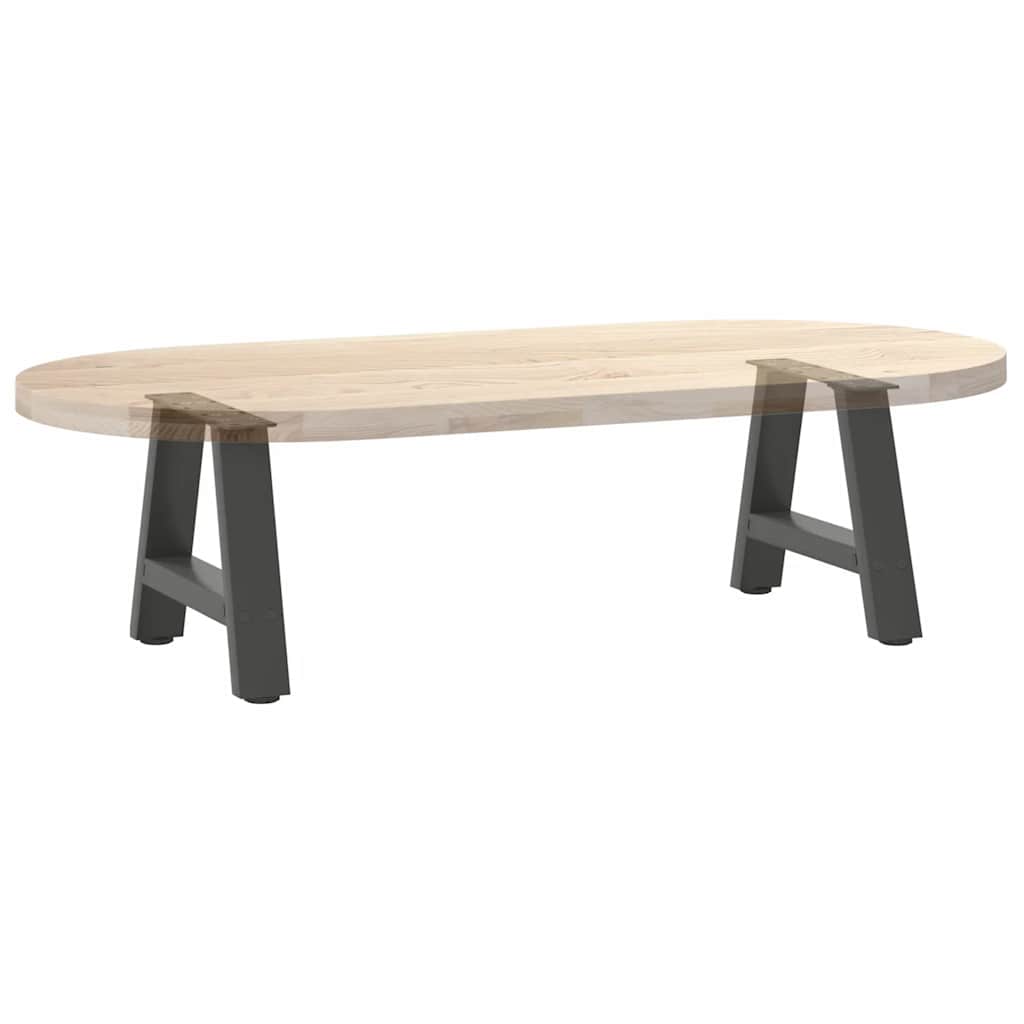 Salongbordben A-formet 2 stk antrasitt 40x(30-31) cm stål