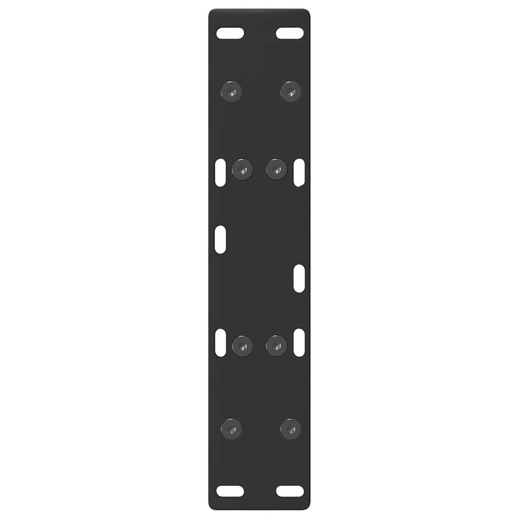 Salongbordben A-formet 2 stk svart 50x(30-31) cm stål