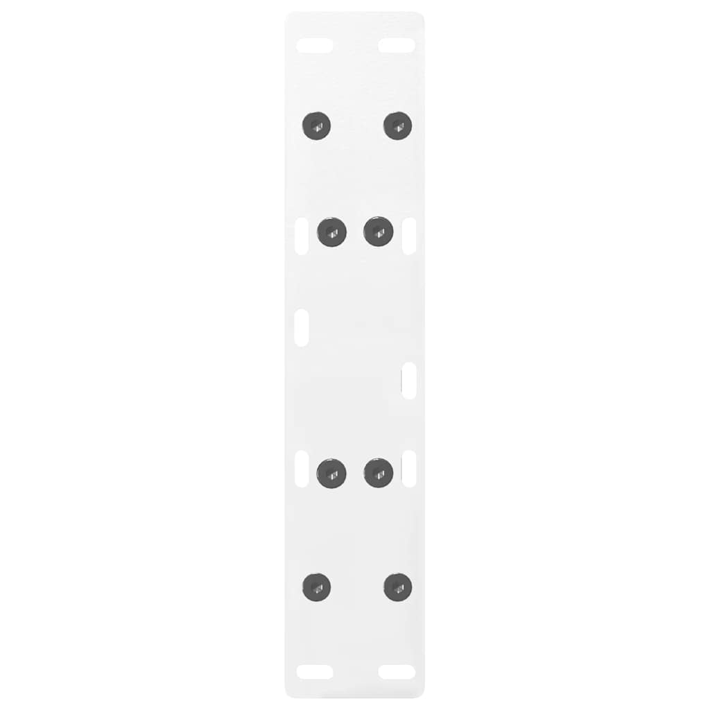 Salongbordben A-formet 2 stk hvit 50x(30-31) cm stål