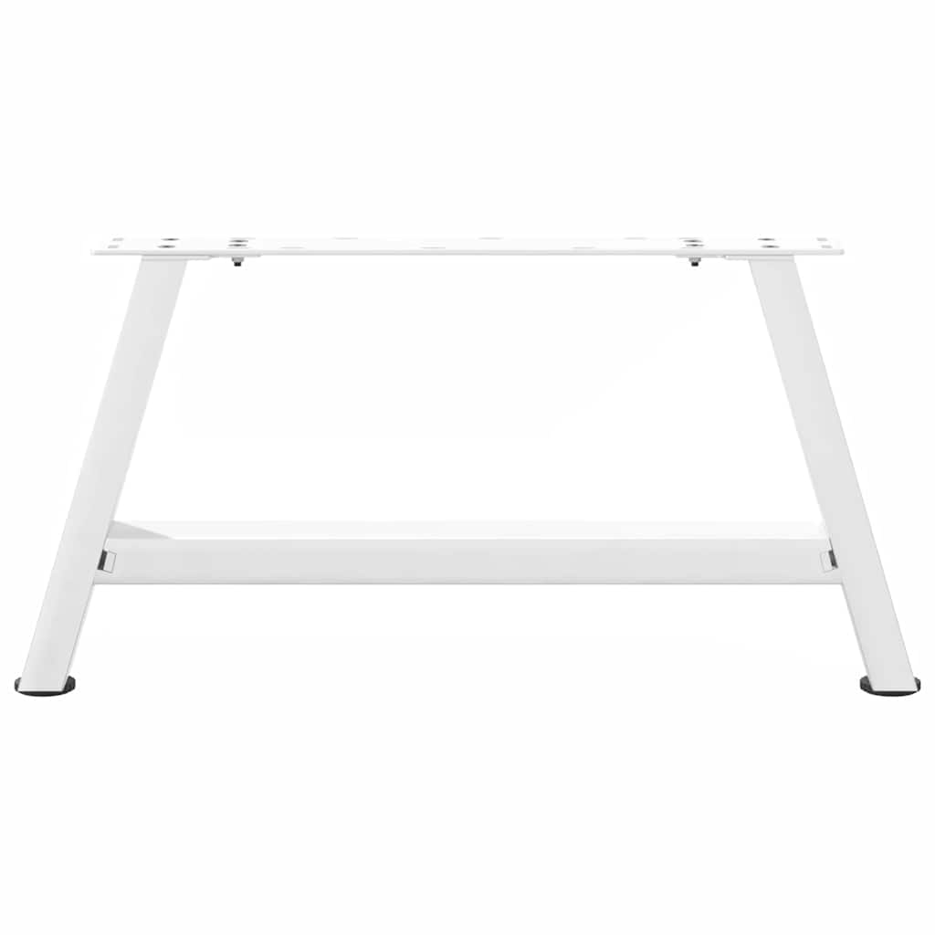 Salongbordben A-formet 2 stk hvit 60x(30-31) cm stål