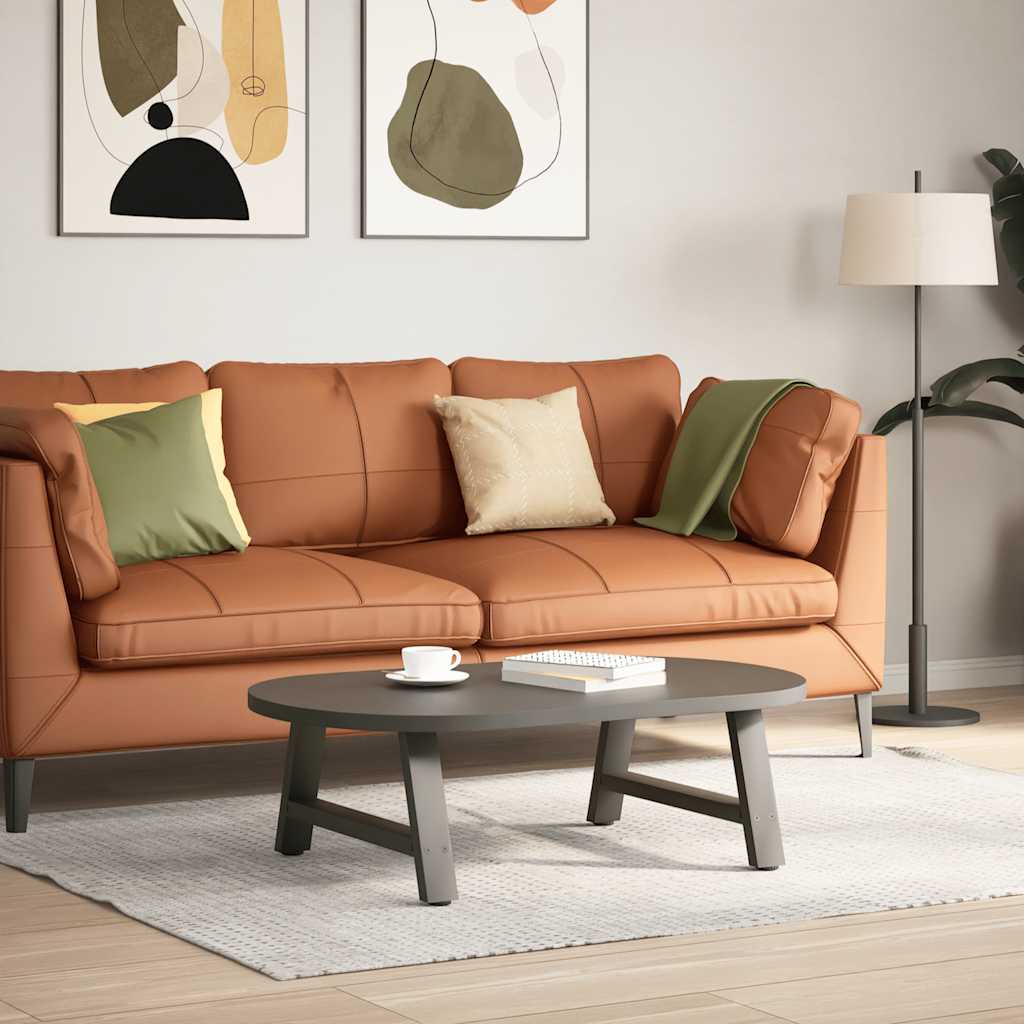 Salongbordben A-formet 2 stk antrasitt 60x(30-31) cm stål