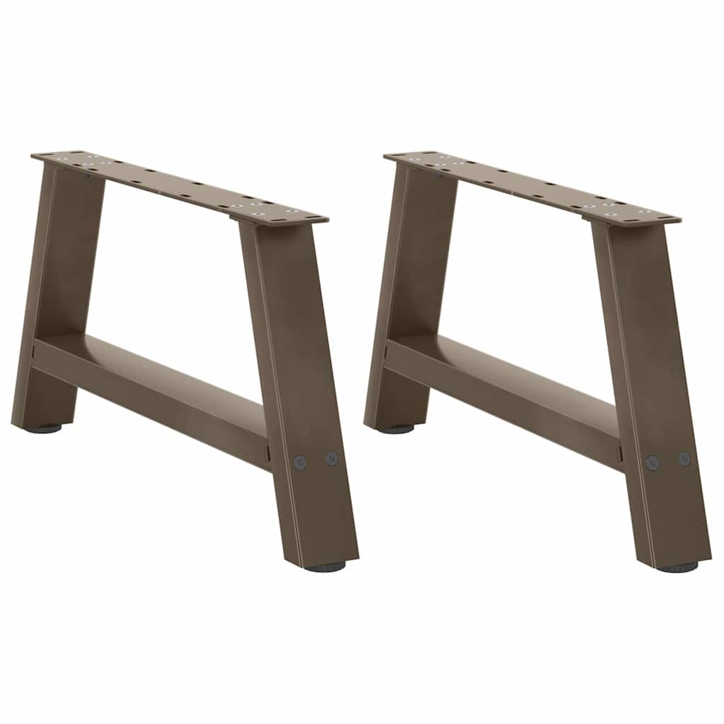 Salongbordben A-formet 2 stk 60 x (30-31) cm stål