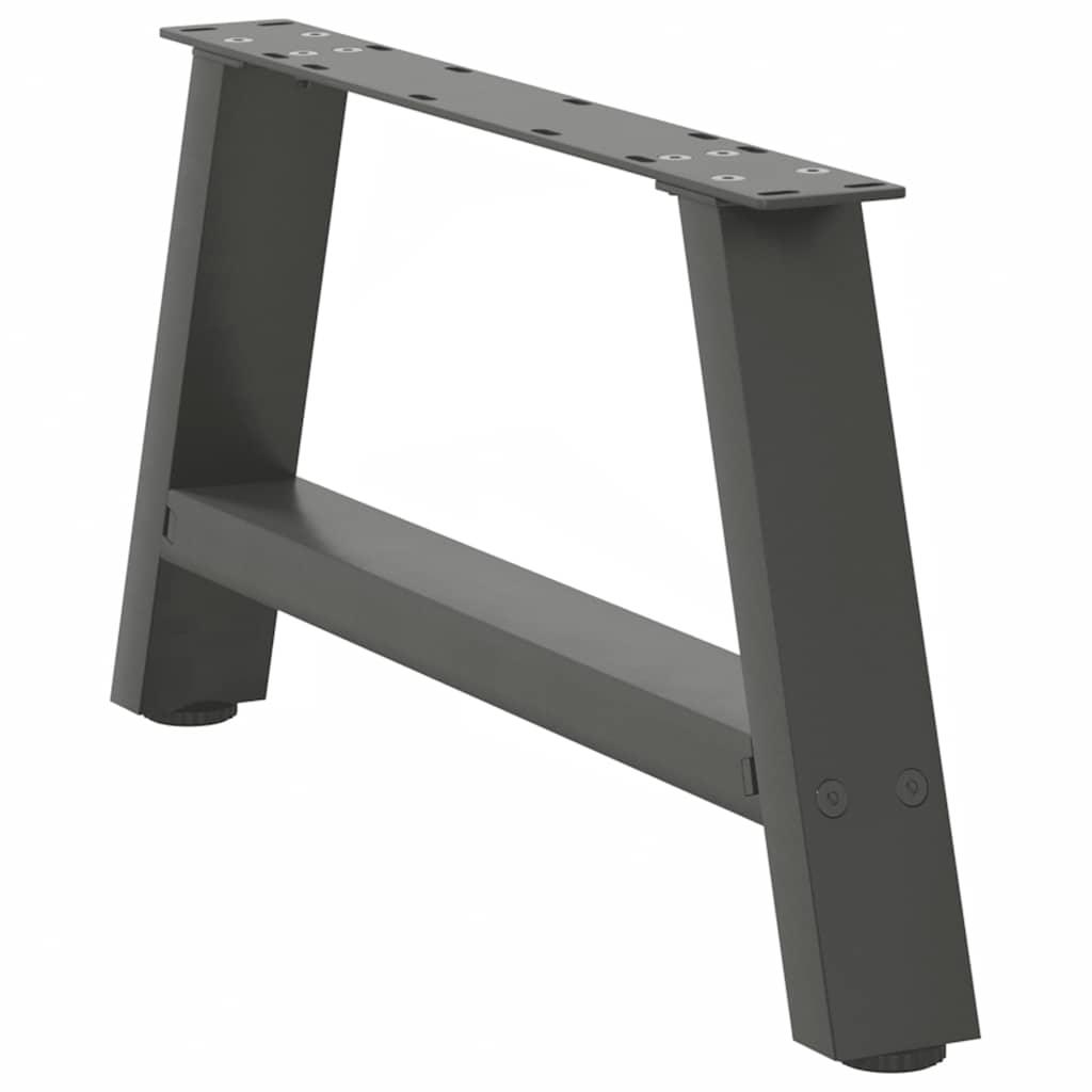 Salongbordben A-formet 2 stk antrasitt 70x(30-31) cm stål