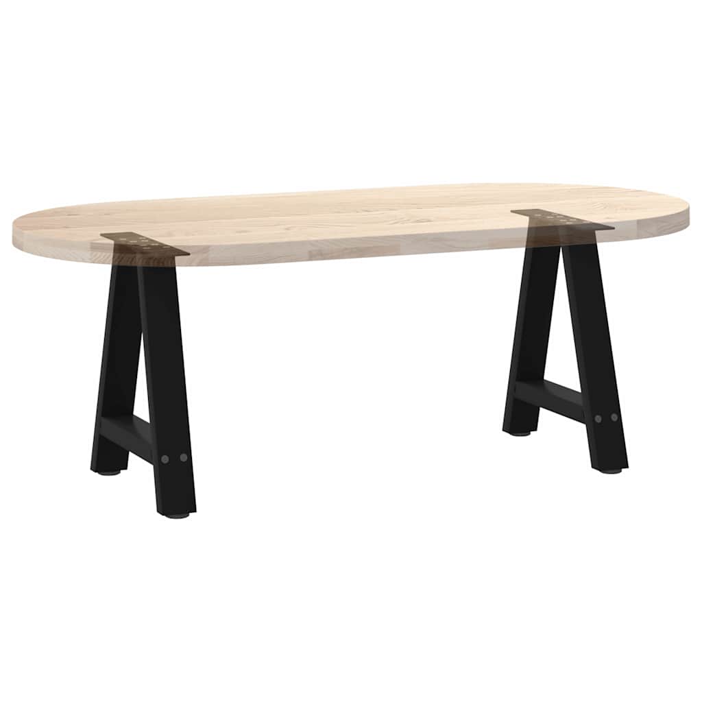 Salongbordben A-formet 2 stk svart 38 x (42-43) cm stål