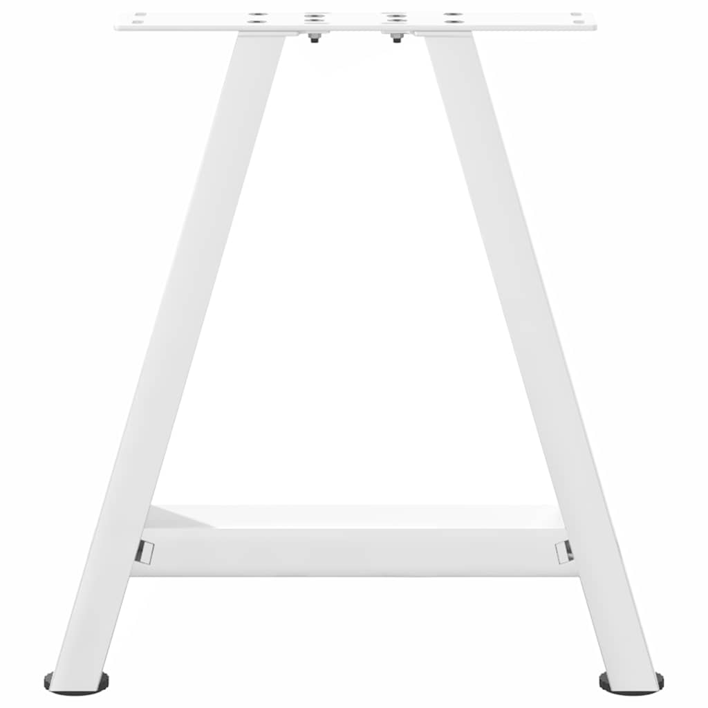 Salongbordben A-formet 2 stk hvit 38 x (42-43) cm stål