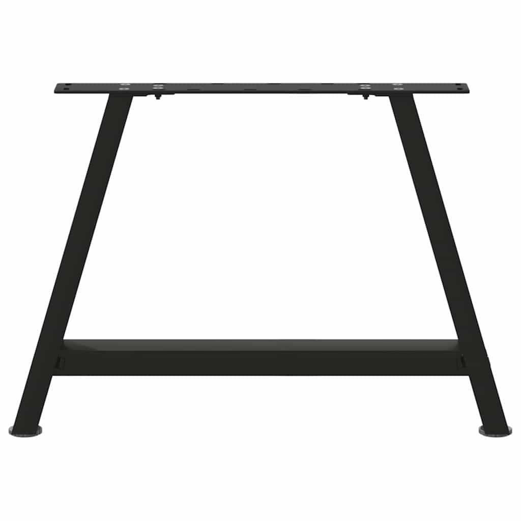 Salongbordben A-formet 2 stk svart 60 x (42-43) cm stål