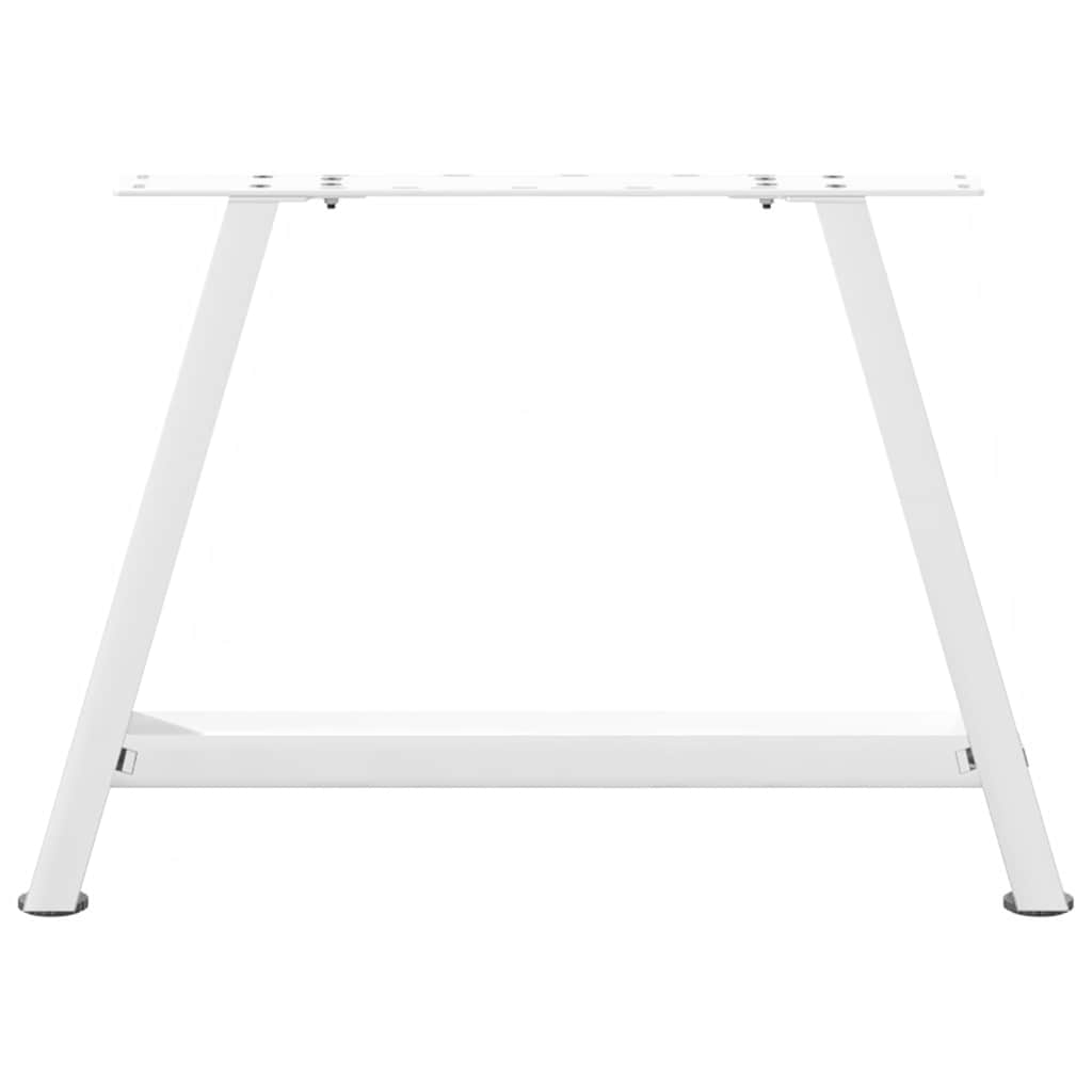 Salongbordben A-formet 2 stk hvit 70 x (42-43) cm stål
