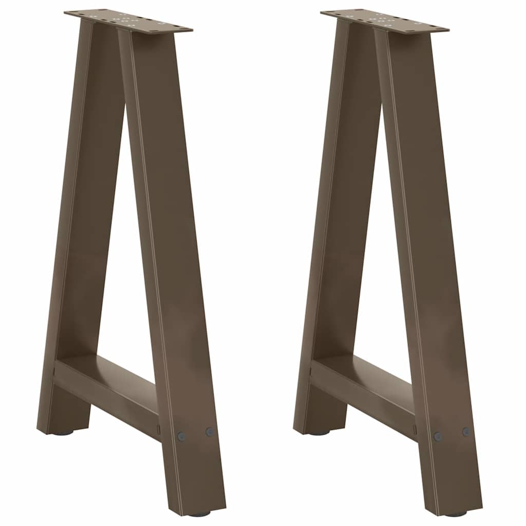 Spisebordben A-formet 2 stk 60 x (72-73) cm stål