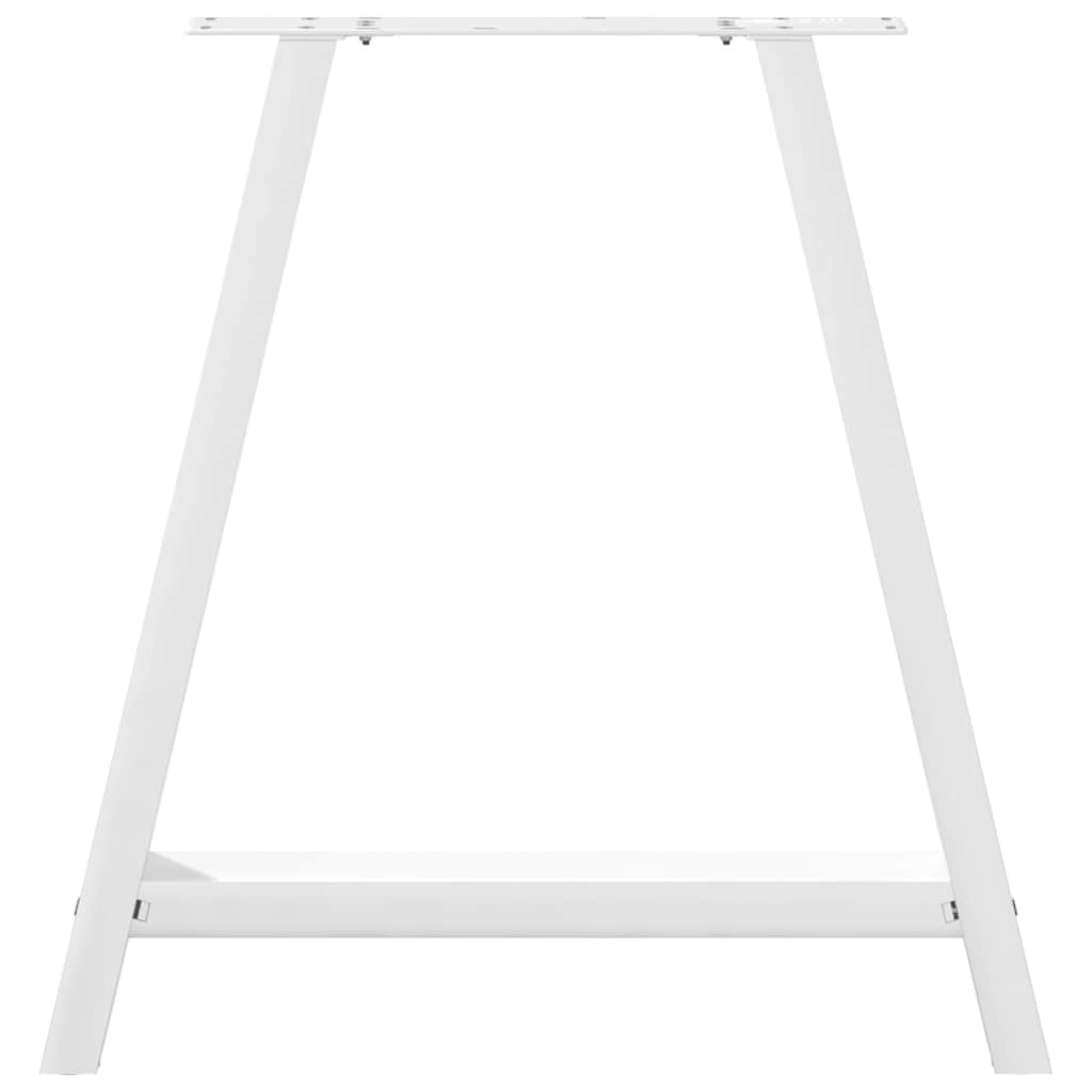 Spisebordben A-formet 2 stk hvit 70 x (72-73) cm stål
