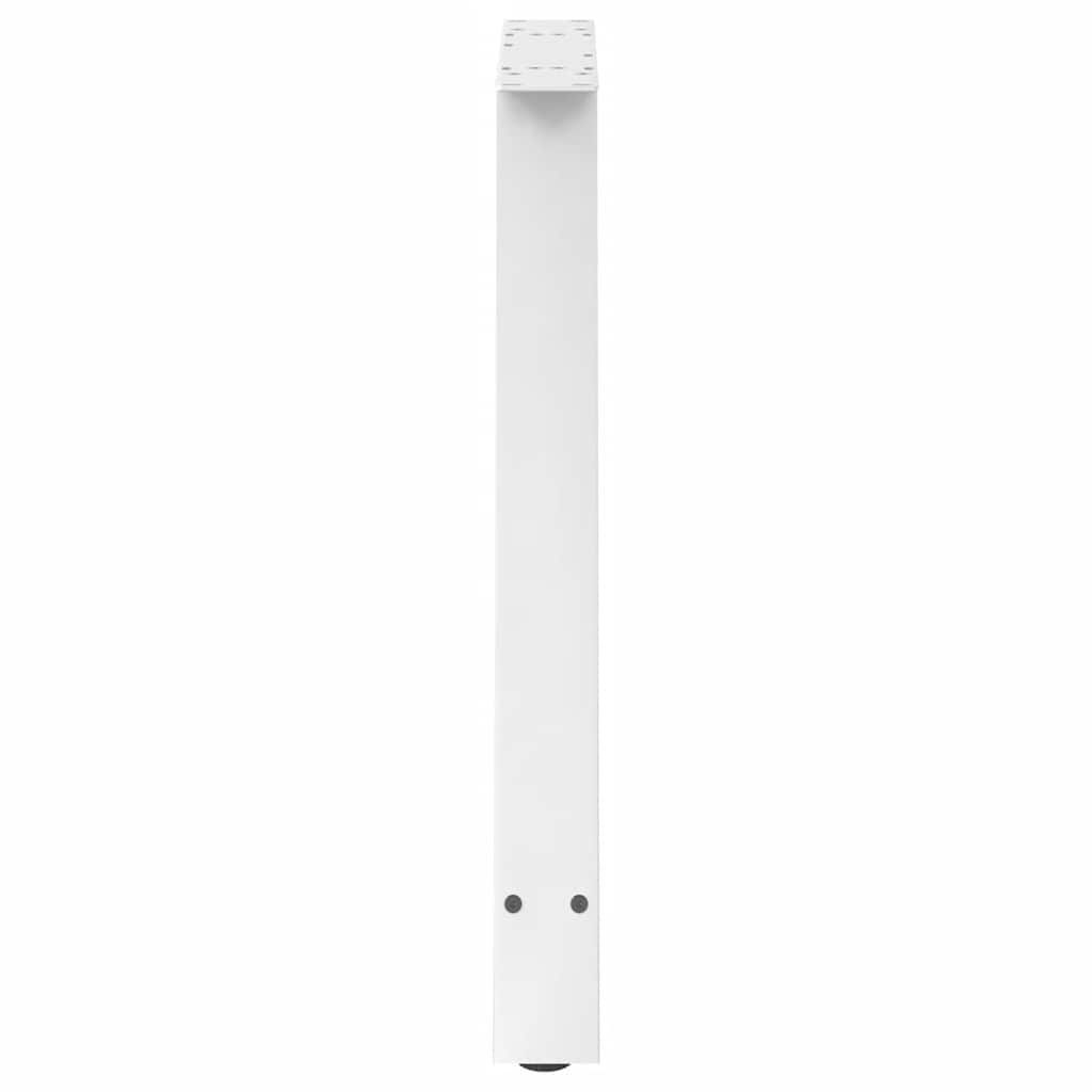 Spisebordben A-formet 2 stk hvit 70 x (72-73) cm stål