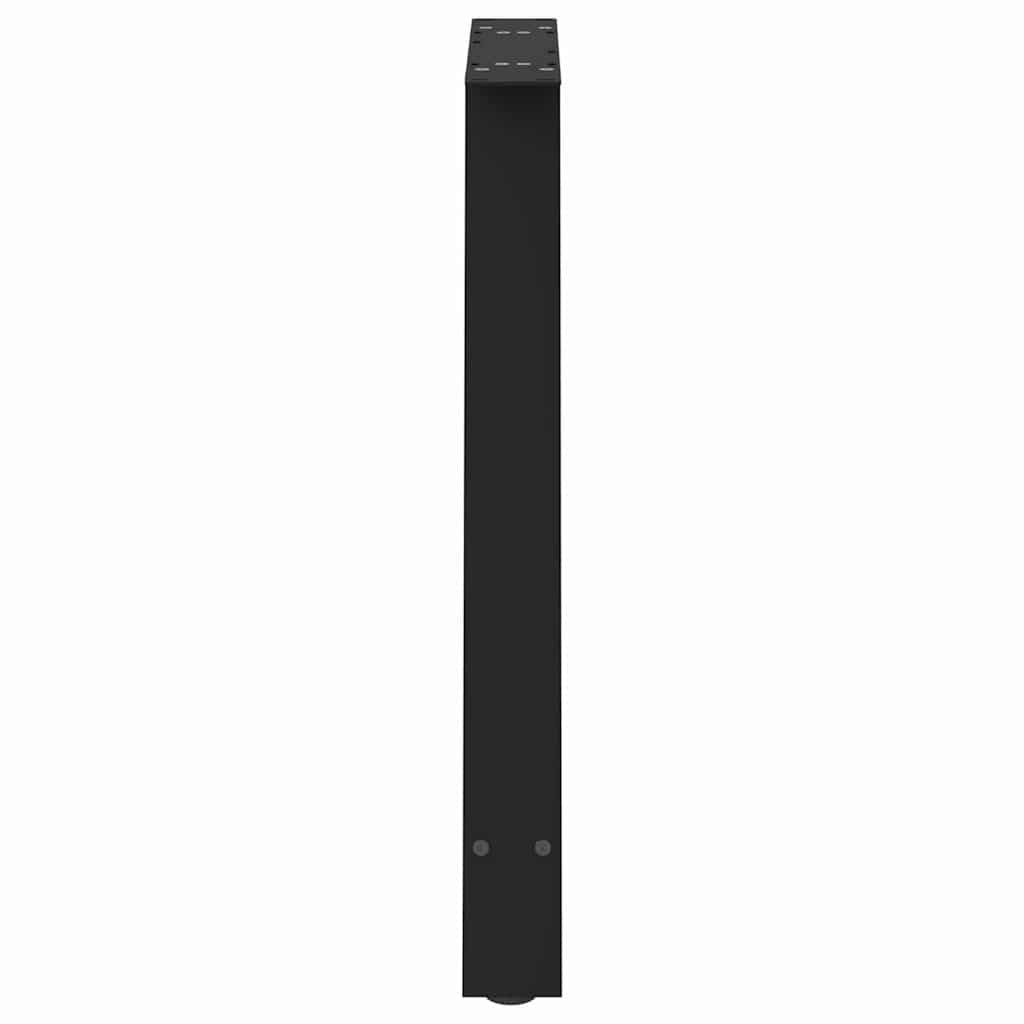 Spisebordben A-formet 2 stk svart 80x(72-73) cm stål