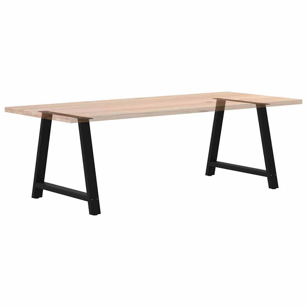Spisebordben A-formet 2 stk svart 90 x (72-73) cm stål