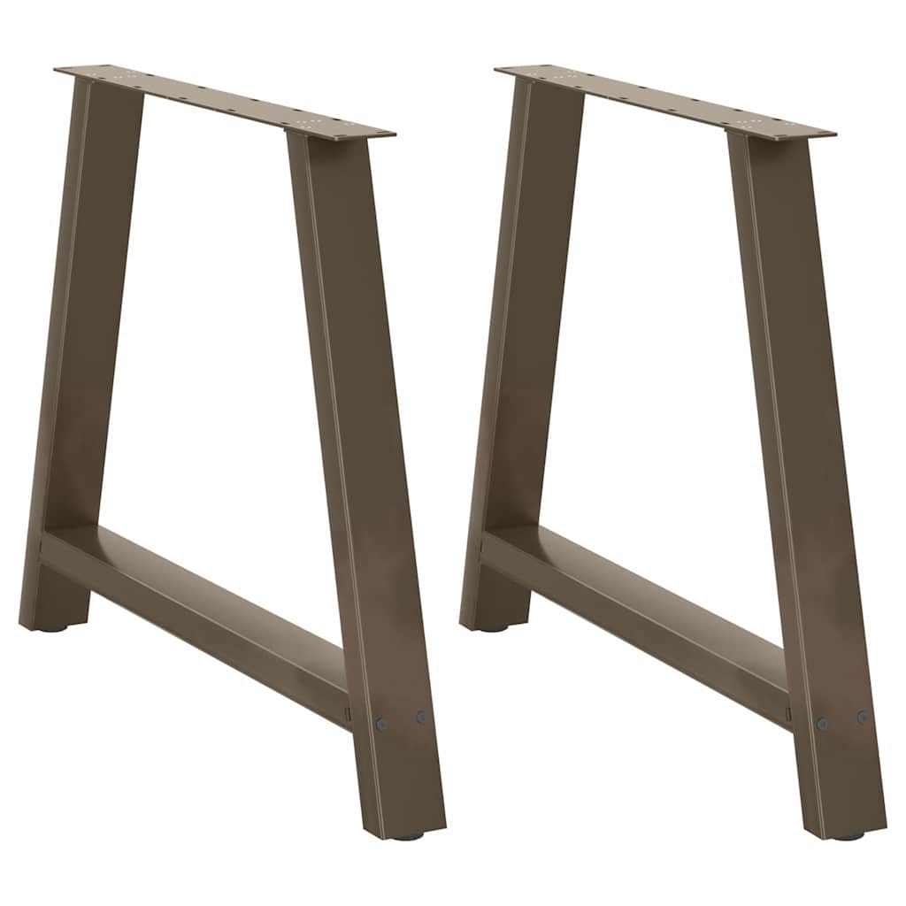 Spisebordben A-formet 2 stk 90 x (72-73) cm stål