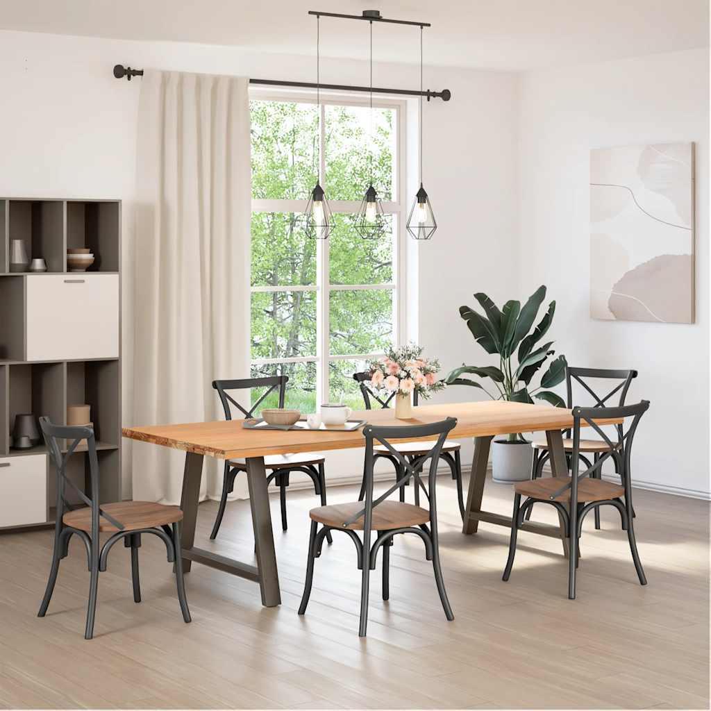 Spisebordben A-formet 2 stk 90 x (72-73) cm stål