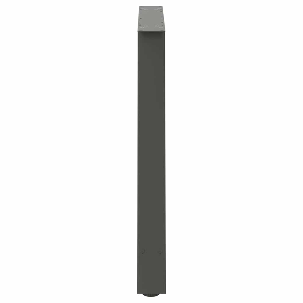 Spisebordben A-formet 2 stk antrasitt 100x(72-73) cm stål