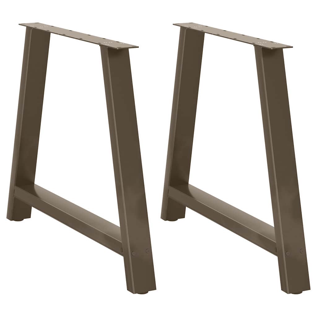 Spisebordben A-formet 2 stk 100x(72-73) cm stål