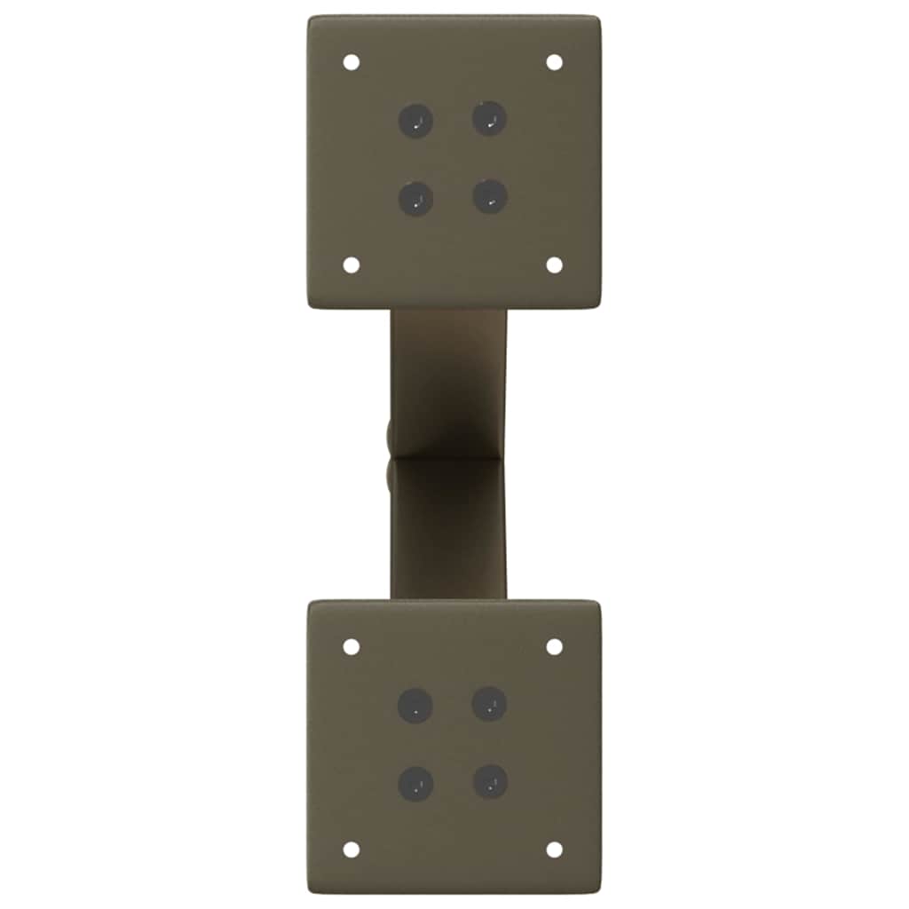 Salongbordben X-formet 2 stk naturstål 30x(30-31) cm stål