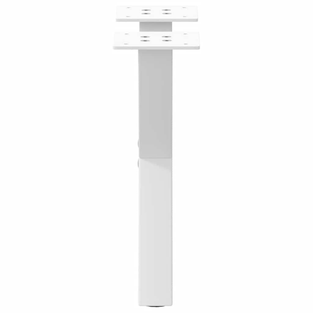 Salongbordben X-formet 2 stk hvit 37x(30-31) cm stål