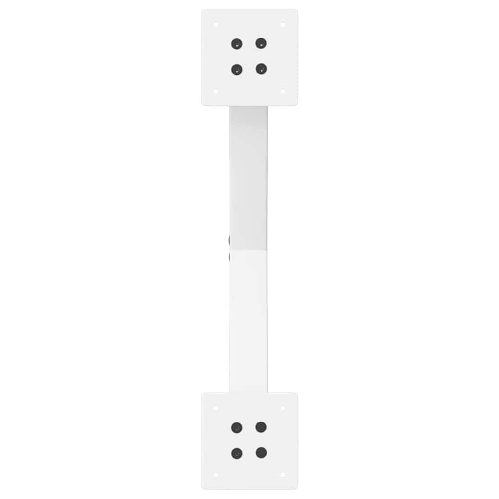 Salongbordben X-formet 2 stk hvit 50x(30-31) cm stål