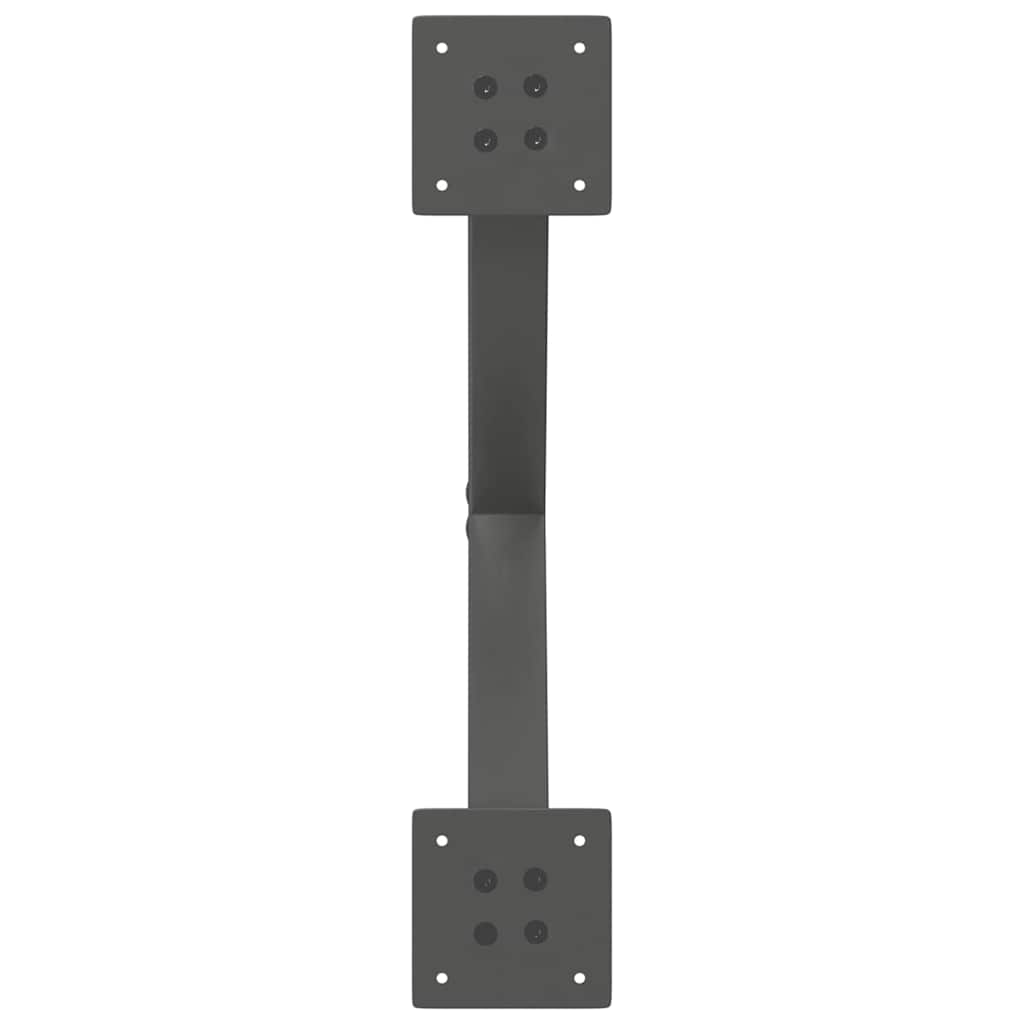 Salongbordben X-formet 2 stk antrasitt 60x(30-31) cm stål