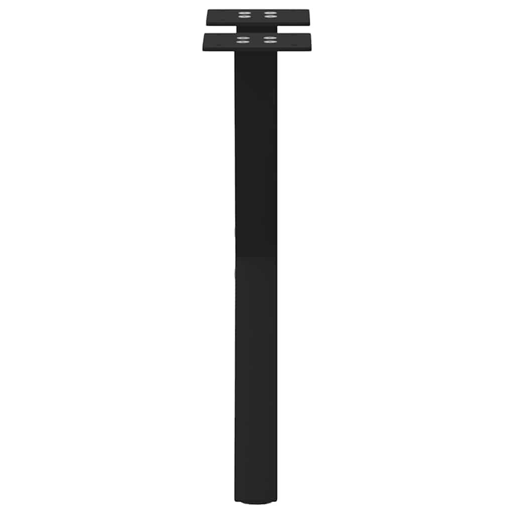 Salongbordben X-formet 2 stk svart 28 x (42-43) cm stål