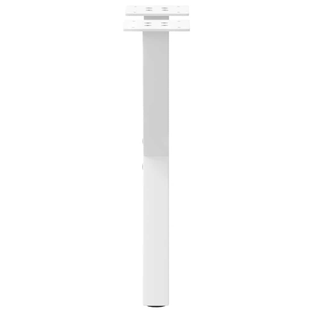 Salongbordben X-formet 2 stk hvit 28 x (42-43) cm stål