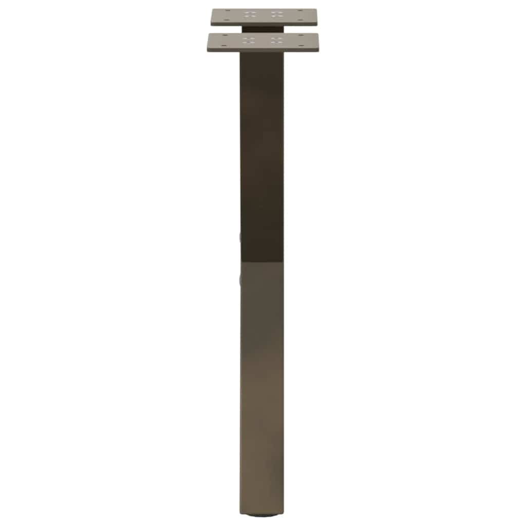 Salongbordben X-formet 2 stk naturstål 28 x (42-43) cm stål