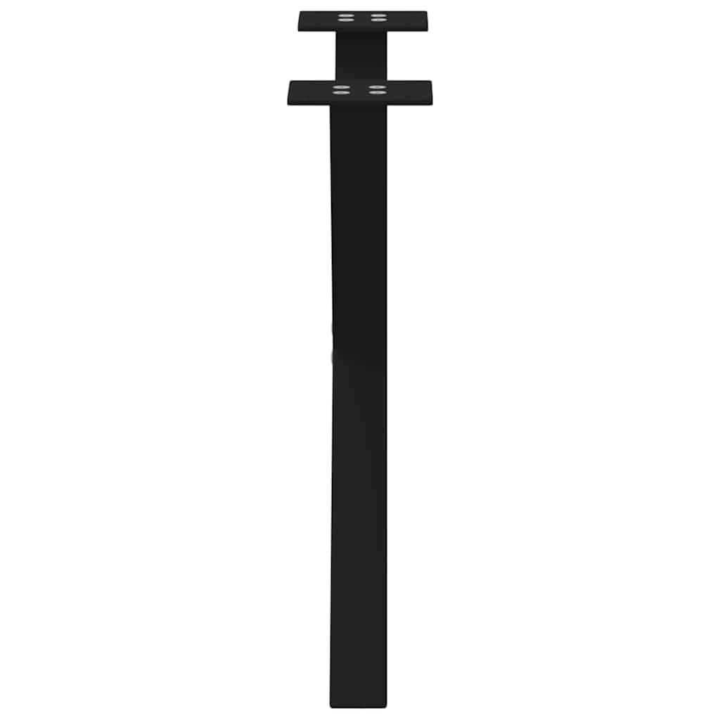 Salongbordben X-formet 2 stk svart 50 x (42-43) cm stål