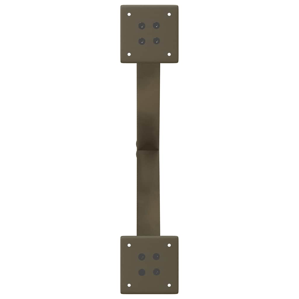 Salongbordben X-formet 2 stk naturstål 50x(42-43) cm stål