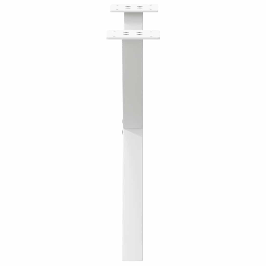 Salongbordben X-formet 2 stk hvit 60 x (42-43) cm stål