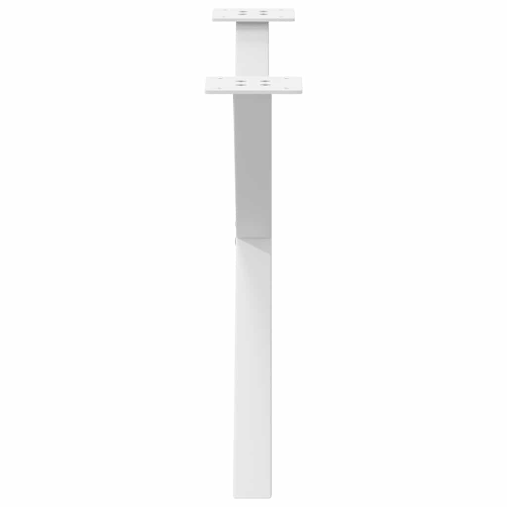 Salongbordben X-formet 2 stk hvit 70 x (42-43) cm stål