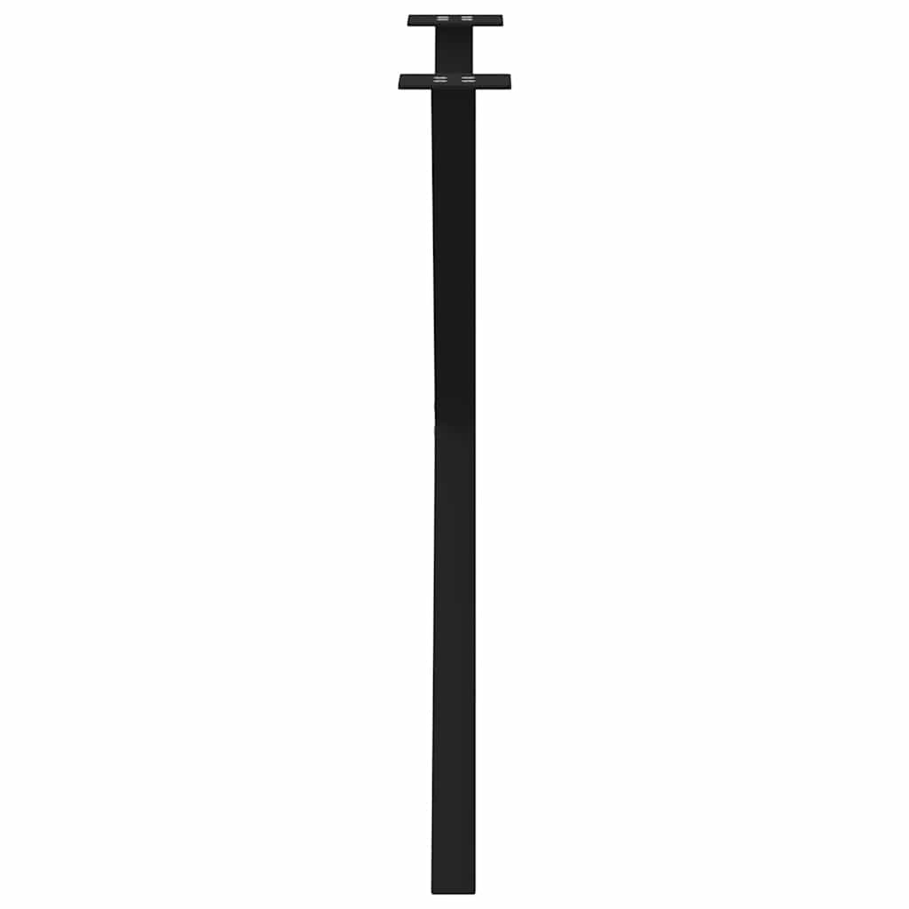 Spisebordben X-formet 2 stk svart 80 x (72-73) cm stål