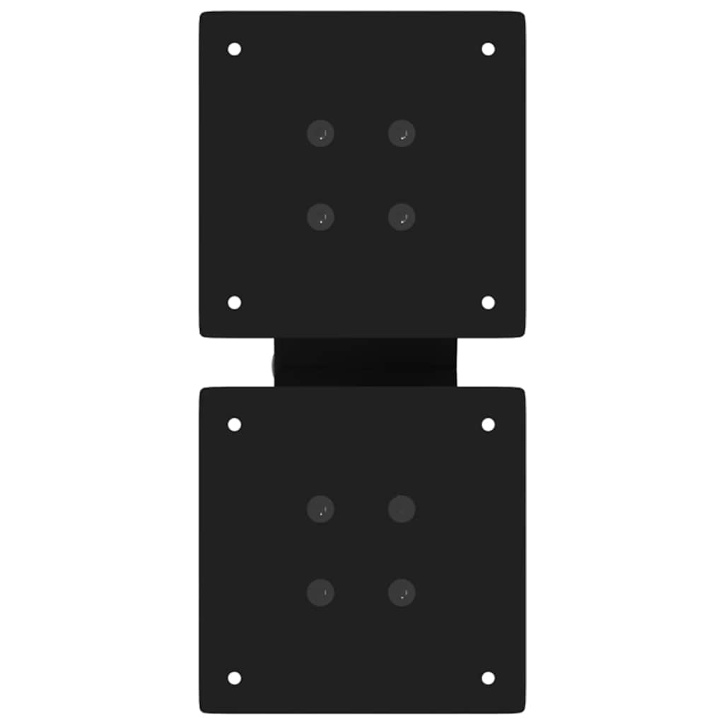 Salongbordben X-formet 2 stk svart 30x(30-31) cm stål