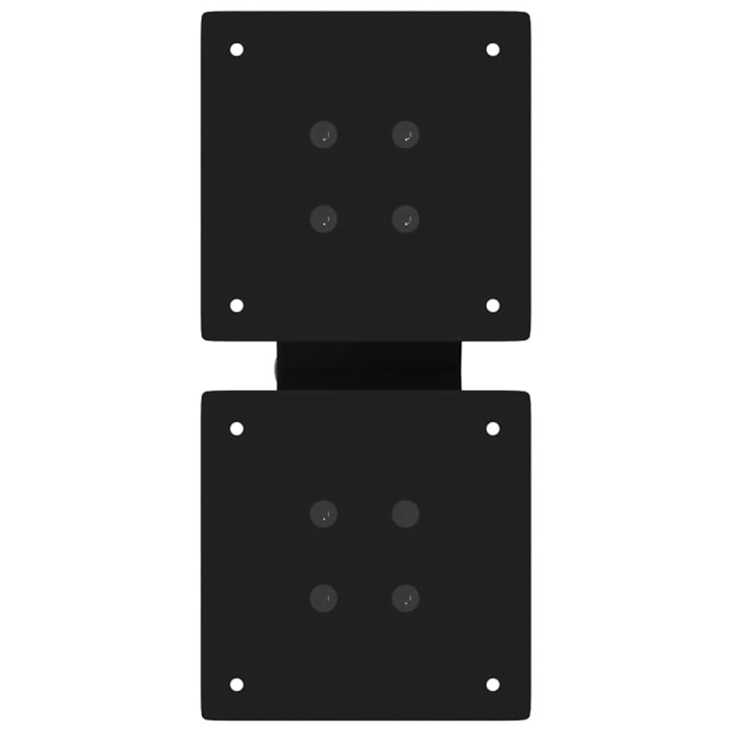 Salongbordben X-formet 2 stk svart 40x(30-31) cm stål