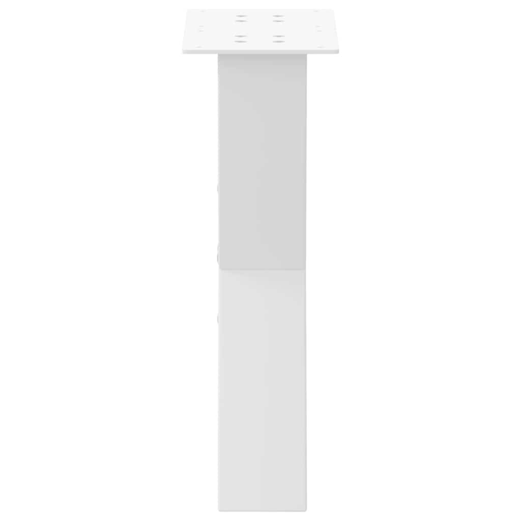 Salongbordben X-formet 2 stk hvit 28 x (42-43) cm stål