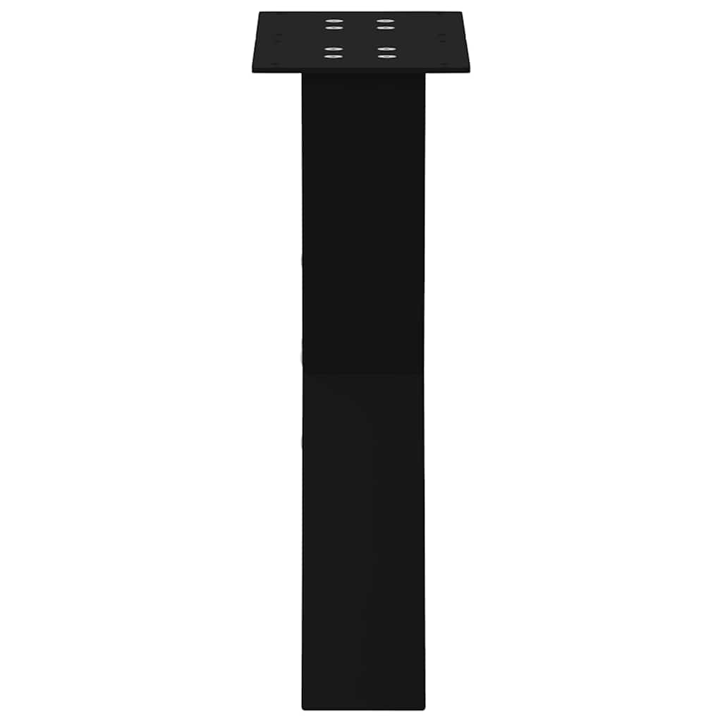 Salongbordben X-formet 2 stk svart 38 x (42-43) cm stål