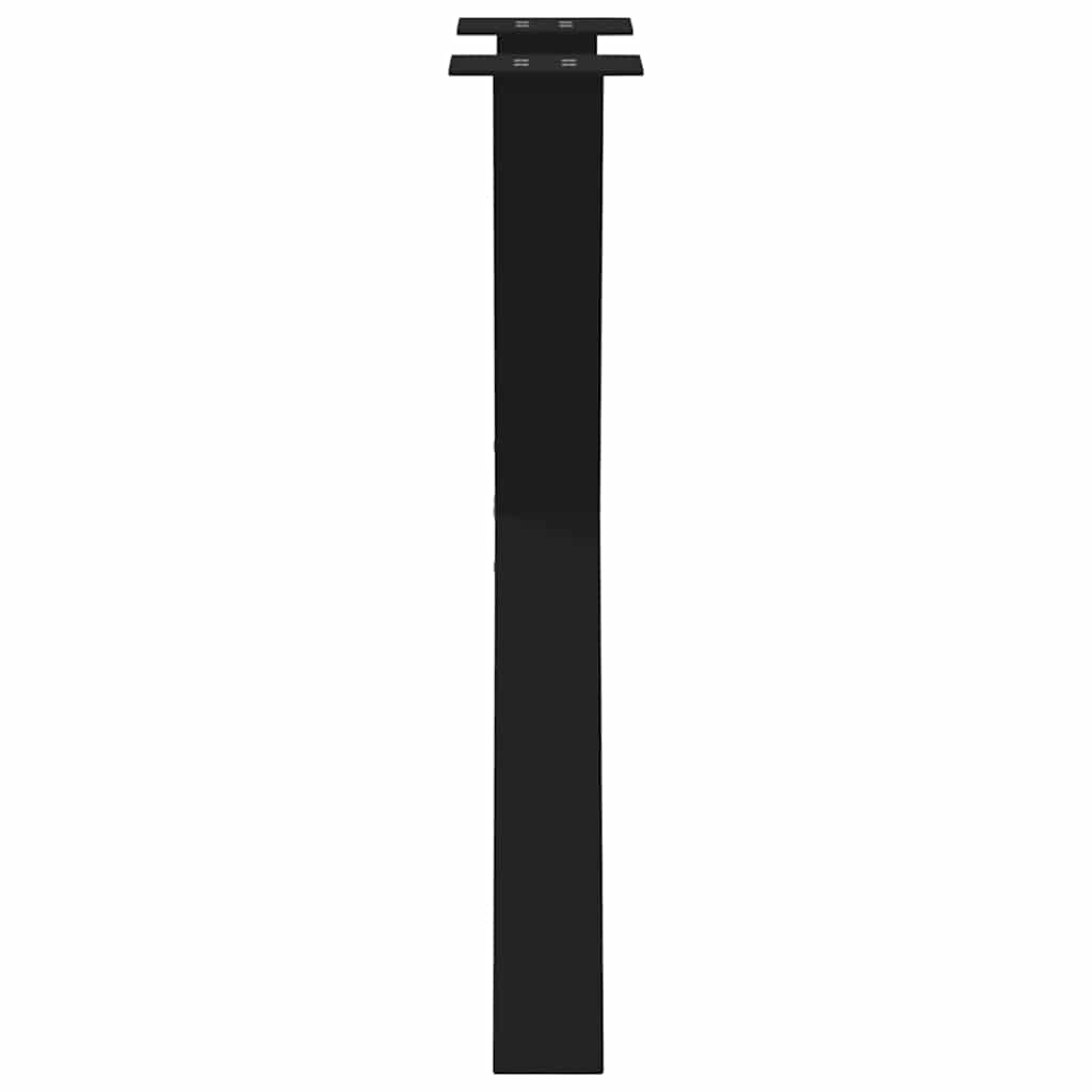 Spisebordben X-formet 2 stk svart 50x(72-73) cm stål