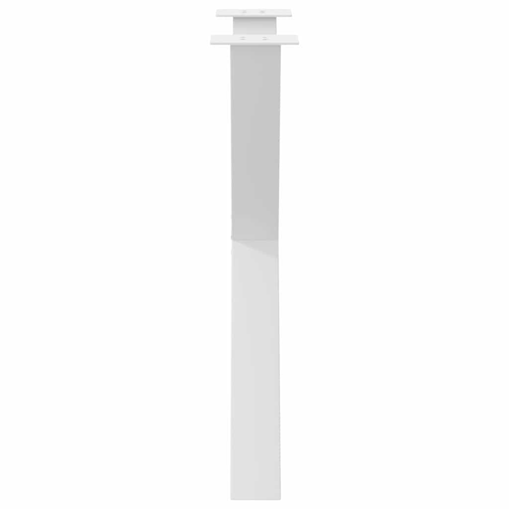 Spisebordben X-formet 3 stk hvit 70 x (72-73) cm stål vidaXL