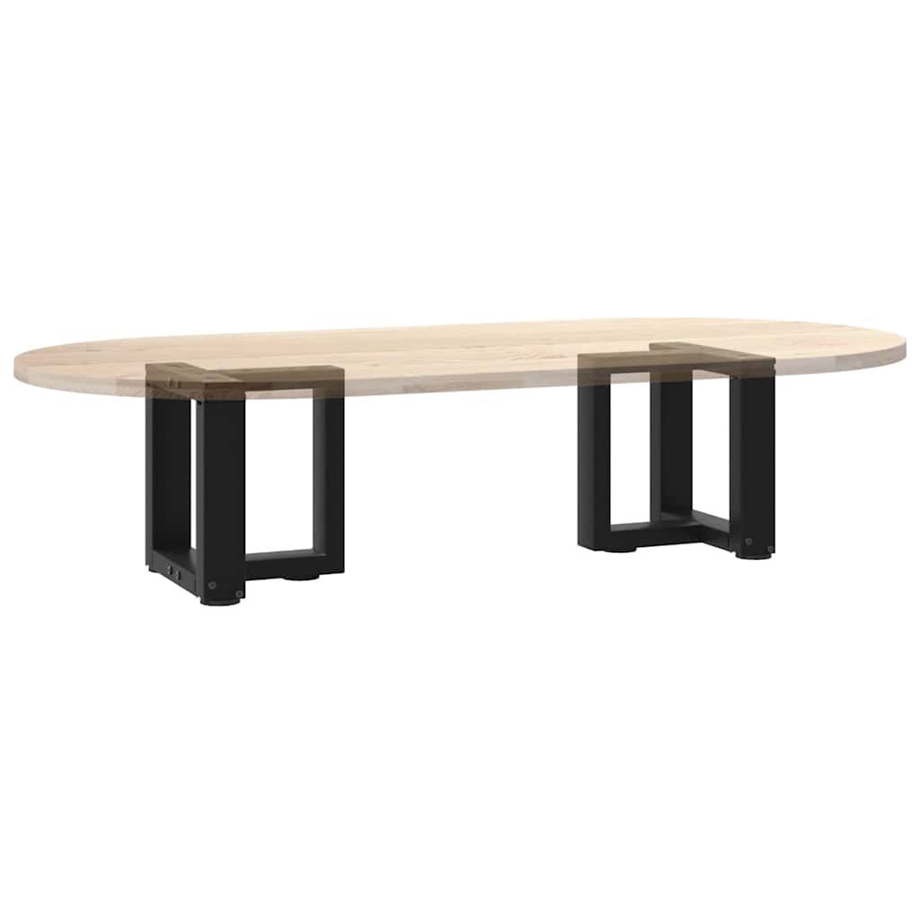 Salongbordben T-formet 2 stk svart 30x25x(30-31) cm stål