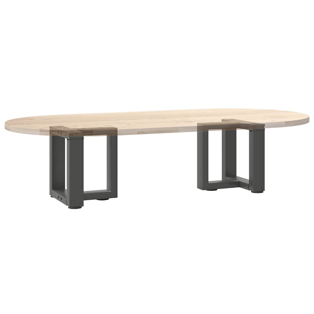Salongbordben T-formet 2 stk antrasitt 30x25x(30-31) cm stål