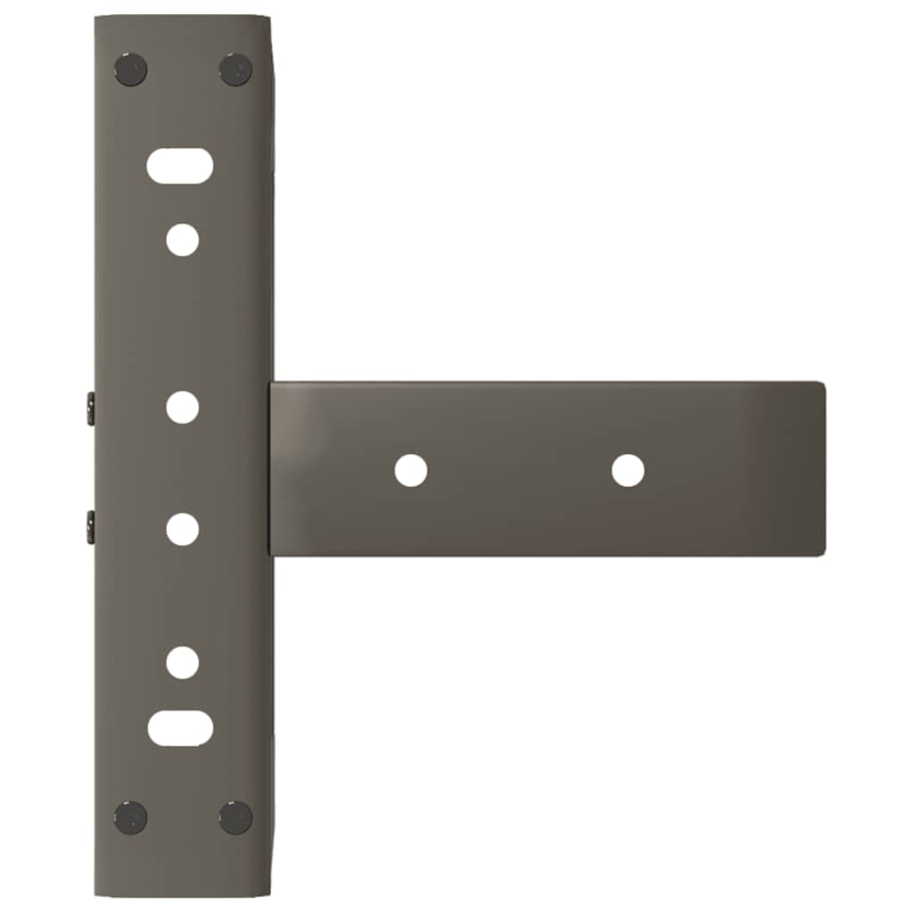 Salongbordben T-formet 2 stk svart 30x25x(30-31) cm stål