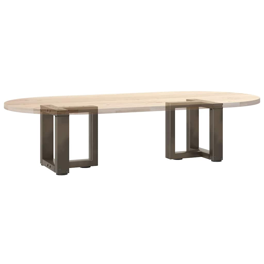 Salongbordben T-formet 2 stk svart 30x25x(30-31) cm stål