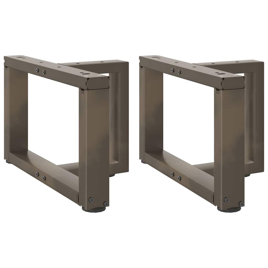 Salongbordben T-formet 2 stk svart 40x25x(30-31) cm stål