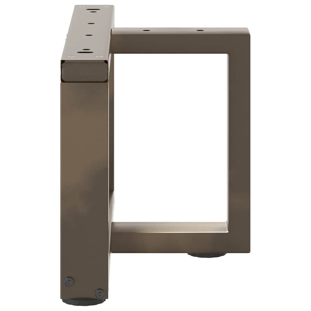 Salongbordben T-formet 2 stk svart 40x25x(30-31) cm stål